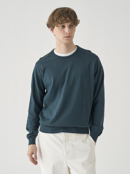 コットン クルーネックニットプルオーバー | S4888 | 24G MODERN FIT 詳細画像 RAINFOREST 3