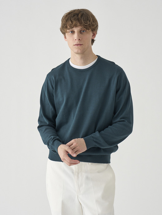 コットン クルーネックニットプルオーバー | S4888 | 24G MODERN FIT 詳細画像 RAINFOREST 4