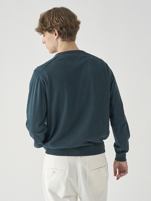 コットン クルーネックニットプルオーバー | S4888 | 24G MODERN FIT 詳細画像 RAINFOREST 8