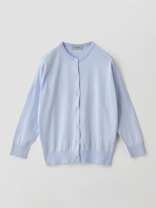 コットンクルーネック７分袖ニットカーディガン | S4901 | 30G