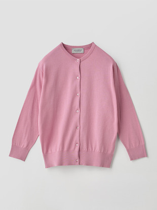 コットンクルーネック７分袖ニットカーディガン | S4901 | 30G