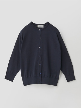 コットンクルーネック７分袖ニットカーディガン | S4901 | 30G