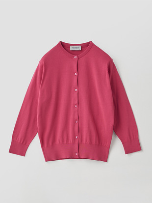 コットンクルーネック７分袖ニットカーディガン | S4901 | 30G