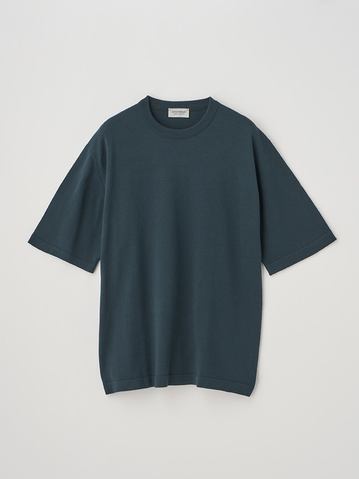 ウェルトヘム半袖コットンニットＴシャツ | TINDALL | 24G 詳細画像 RAINFOREST 1
