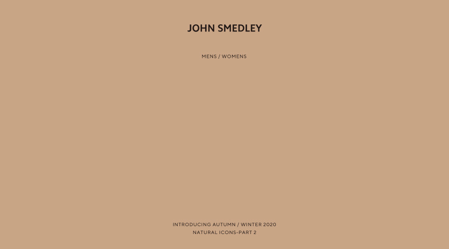 JOHN SMEDLEY AUTUMN / WINTER 2020 シーズンカタログ配布スタート