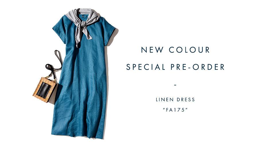 SPECIAL PRE-ORDER｜LINEN DRESS "FA175"