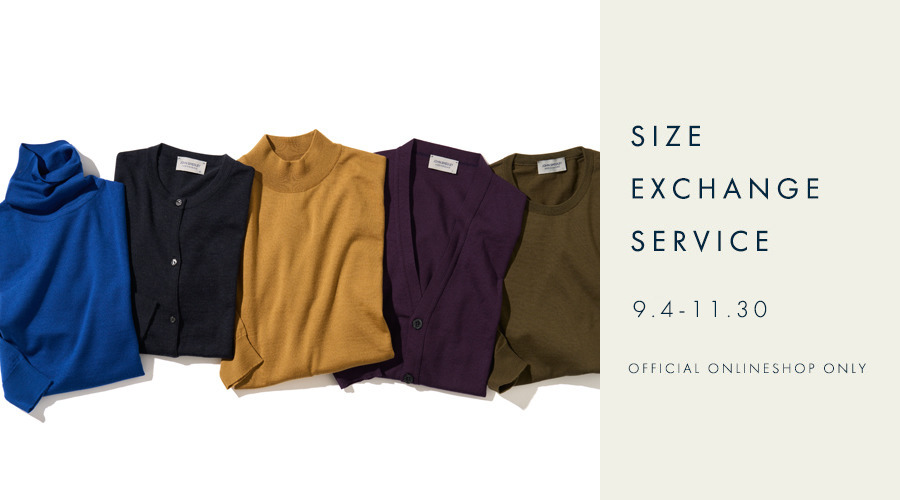 ONLINE SHOP サイズ返品交換無料サービス | 9/4-11/30