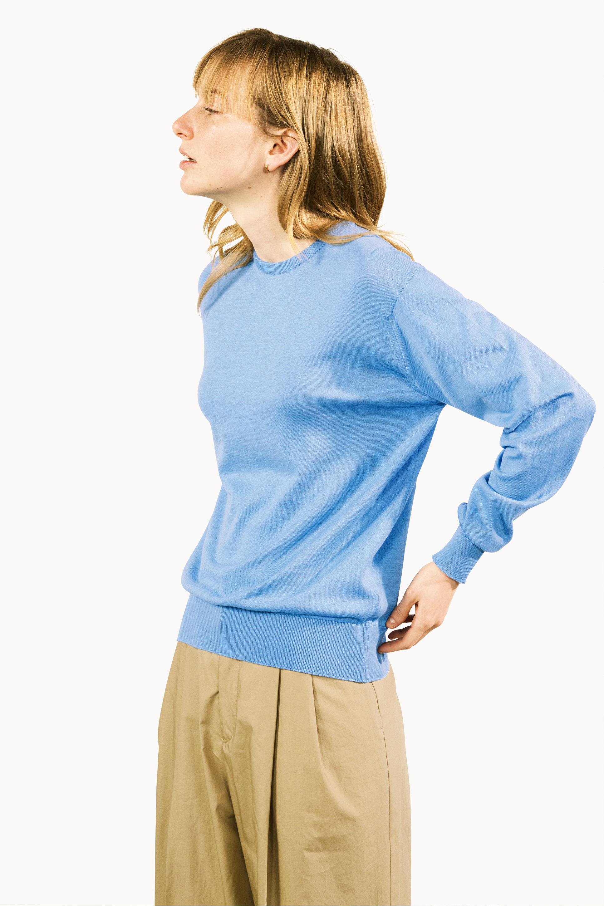 激安価格 美品 PHOEBE ENGLISH×JOHN SMEDLEY デザイン半袖ニット www